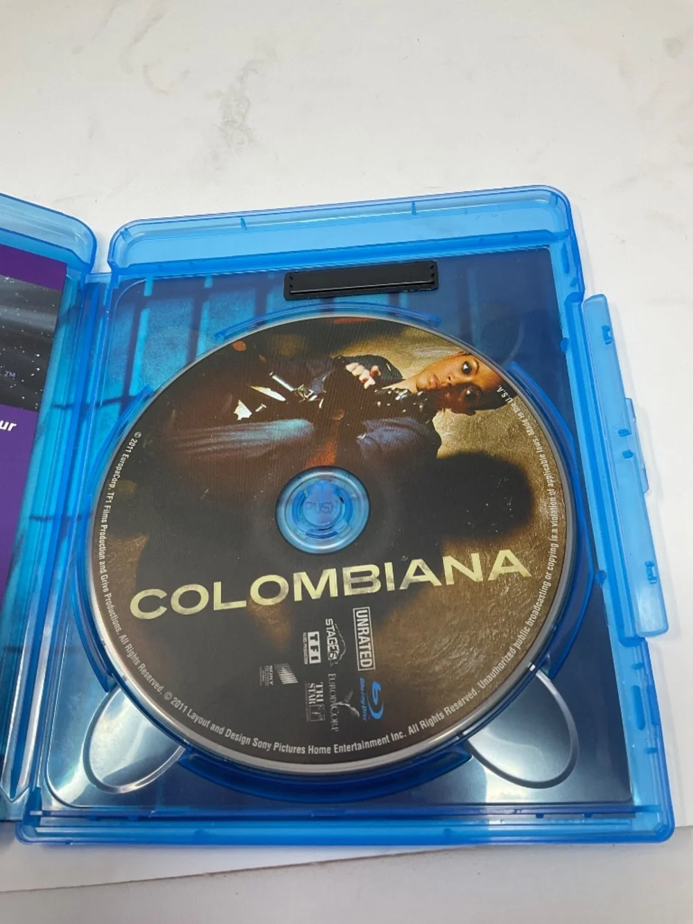Blu Ray - Colombiana with Zoe Saldana. V 245